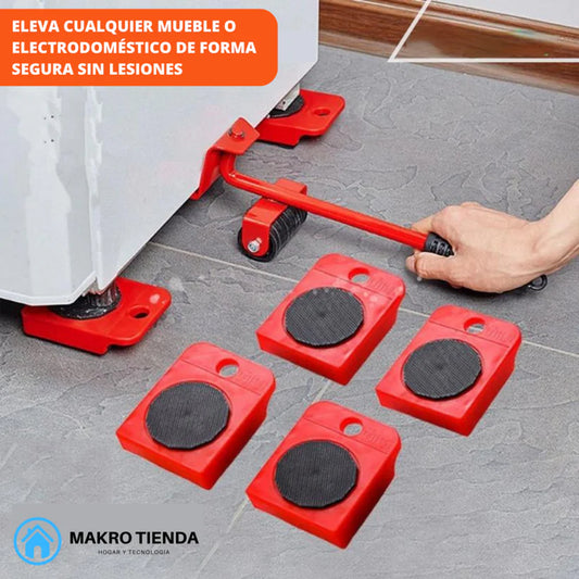 Eleva Sin Esfuerzo: Mueve Muebles de +300KG con Rodillos Gratis